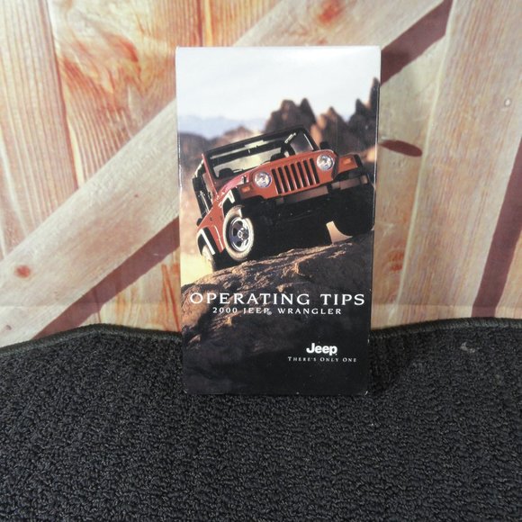 Jeep Other - Jeep Wrangler 2000 Operating tips VHS~w card~Collectable~Jeep care